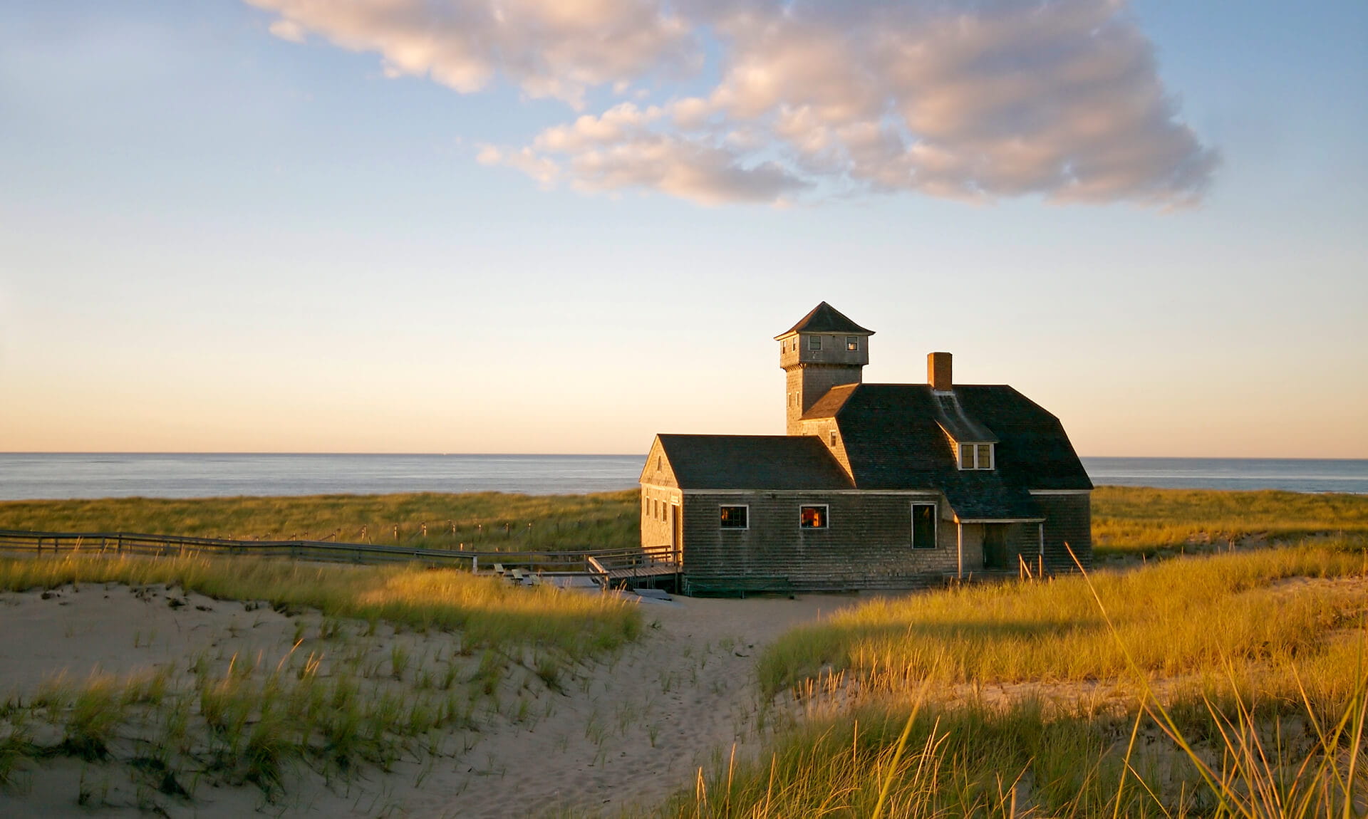 Lone house on the beach
